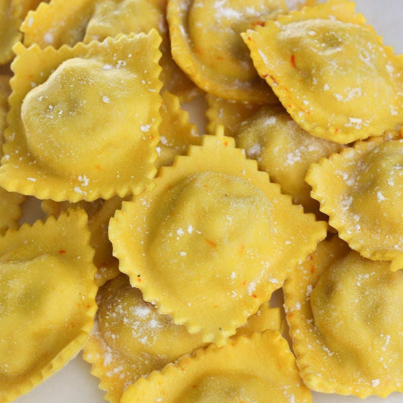 Handcrafted Ricotta and Chorizo with Saffron Ravioli - Bianco Pantry